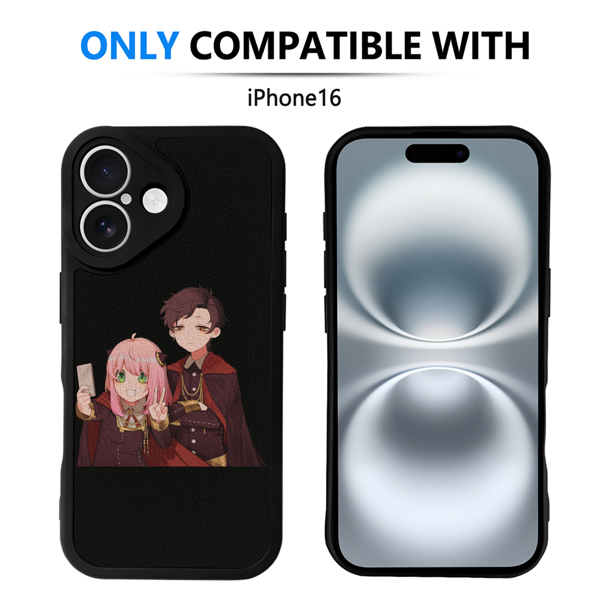 （画像用） SPY×FAMILY间谍家家酒 【iPhone 16シリーズ対応】シリコンスマホケース（レザー調） 材質：シリコン